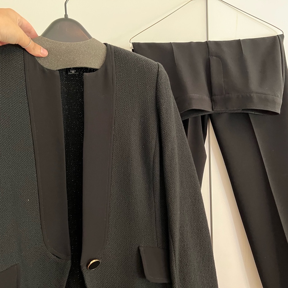 Saint John Caviar Collection Pant Suit